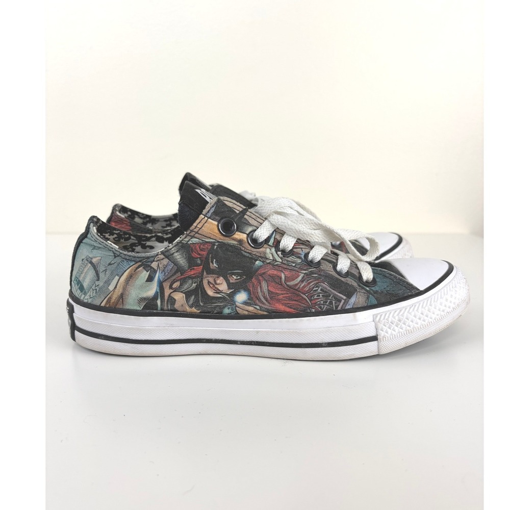 Converse x DC Comics Batgirl All Star Low Top Sneakers Women's 7 Rare 159119F